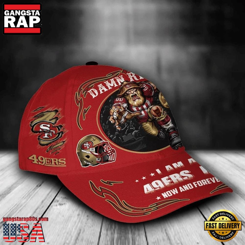 NFL Custom Name San Francisco 49ers Mascot Damn Right Football Team Baseball Cap NFL Custom Name San Francisco 49ers Mascot Damn Right Football Team Baseball Cap