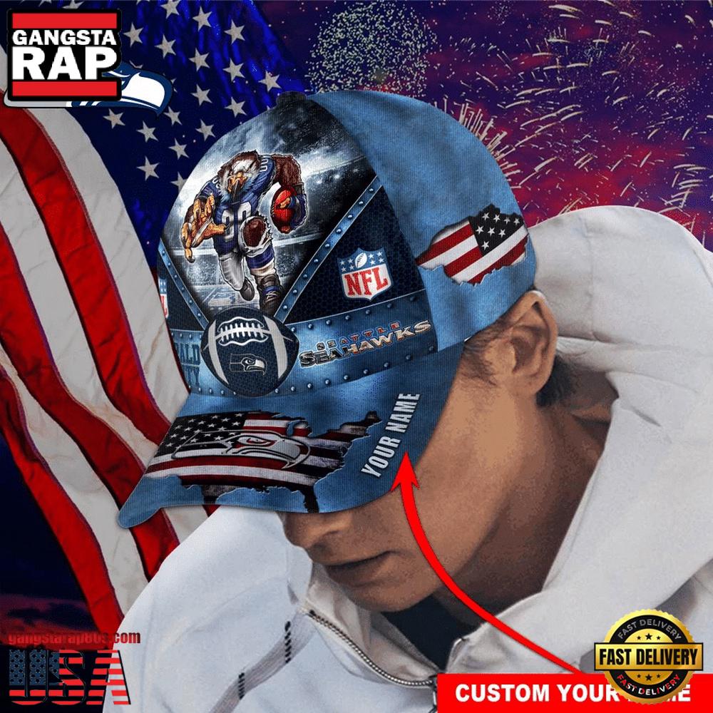 NFL Custom Name Seattle Seahawks Super Bowl LIX 2025 Baseball Cap NFL Custom Name Seattle Seahawks Super Bowl LIX 2025 Baseball Cap