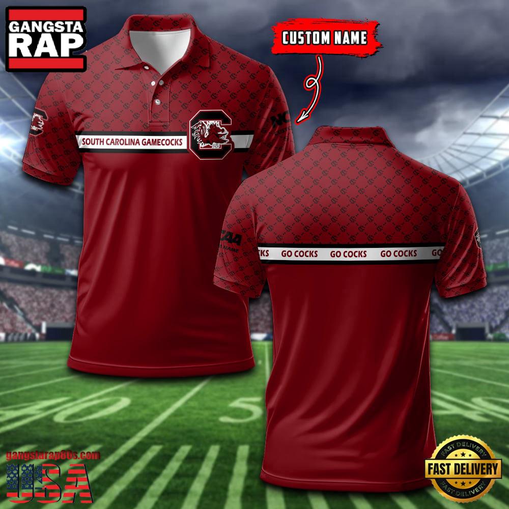 Custom Name NCAA South Carolina Gamecocks Team Logo New Design Polo Shirt Custom Name NCAA South Carolina Gamecocks Team Logo New Design Polo Shirt