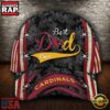 Custom Name NFL Arizona Cardinals Best Dad Classic Cap 8 Custom NFL Arizona Cardinals Best Dad All Over Print 3D Classic Cap