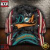 Custom Name NFL Miami Dolphins Best Dad Ever Classic Cap 8 Custom NFL Miami Dolphins Best Dad Ever All Over Print 3D Classic Cap