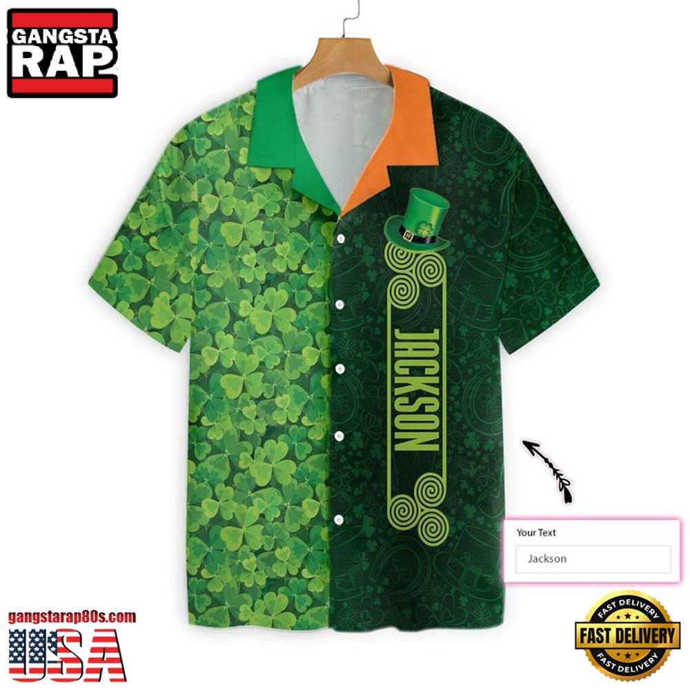 Customize Name Irish Saint Patrick Day 3D All Over Printed Hawaii Shirt Customize Name Irish Saint Patrick Day 3D All Over Printed Hawaii Shirt