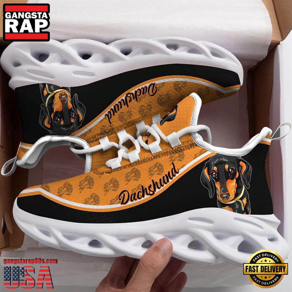 Dachshund Dogs Lover Max Soul Shoes, Running Sneakers Dachshund Dogs Lover Max Soul Shoes, Running Sneakers