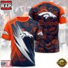 NFL Denver Broncos Logo All Over Print T Shirt 2 Denver Broncos Logo All Over Print T-Shirt For Fans