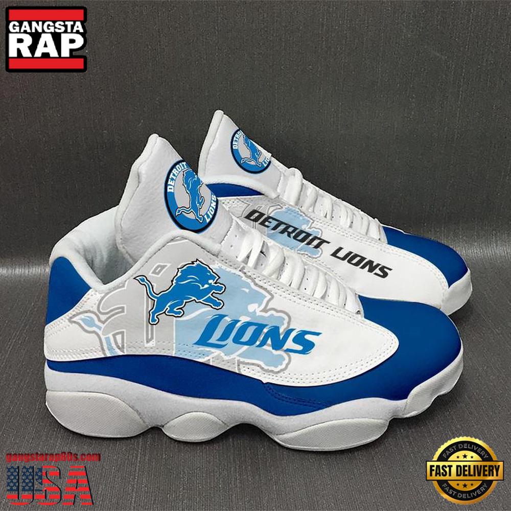 Detroit Lions NFL Ver 1 Air Jordan 13 Sneaker - Gift For Fans