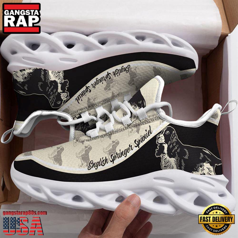 English Springer Spaniel Dogs Lover Max Soul Shoes, Running Sneakers English Springer Spaniel Dogs Lover Max Soul Shoes, Running Sneakers