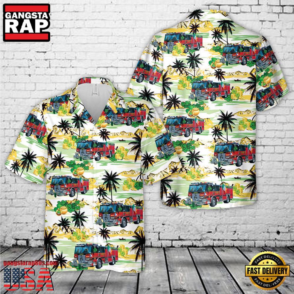 Fire Department St. Patrick'S Day Hawaiian Shirt Fire Department St. Patrick'S Day Hawaiian Shirt