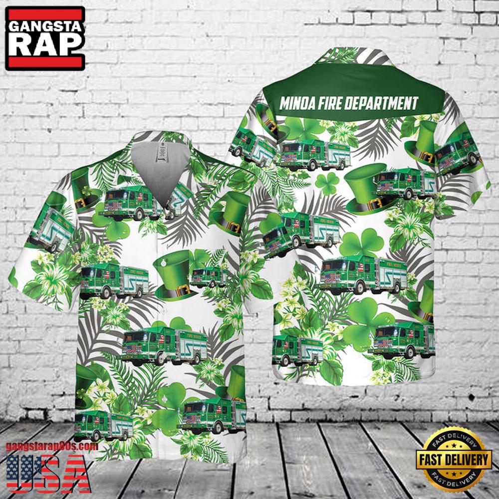 Fire Department St. Patrick'S Day Hawaiian Shirt Fire Department St. Patrick'S Day Hawaiian Shirt