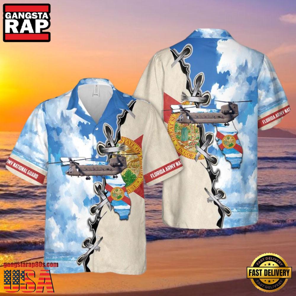 Florida U.S. Army National Guard Summer Veteran Hawaiian Shirt Florida U.S. Army National Guard Summer Veteran Hawaiian Shirt
