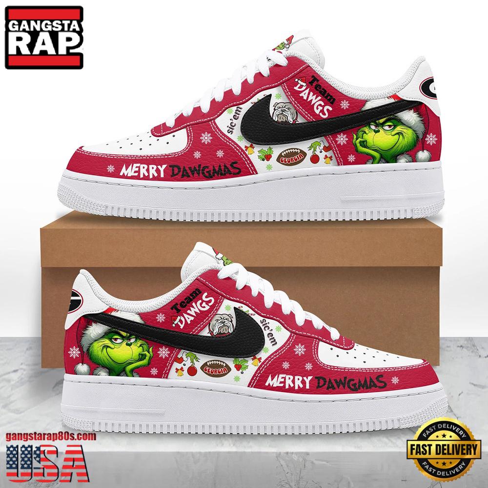 NFL Georgia Bulldogs Team Air Force 1 Shoes Running Sneakers NFL Georgia Bulldogs Team Air Force 1 Shoes Running Sneakers