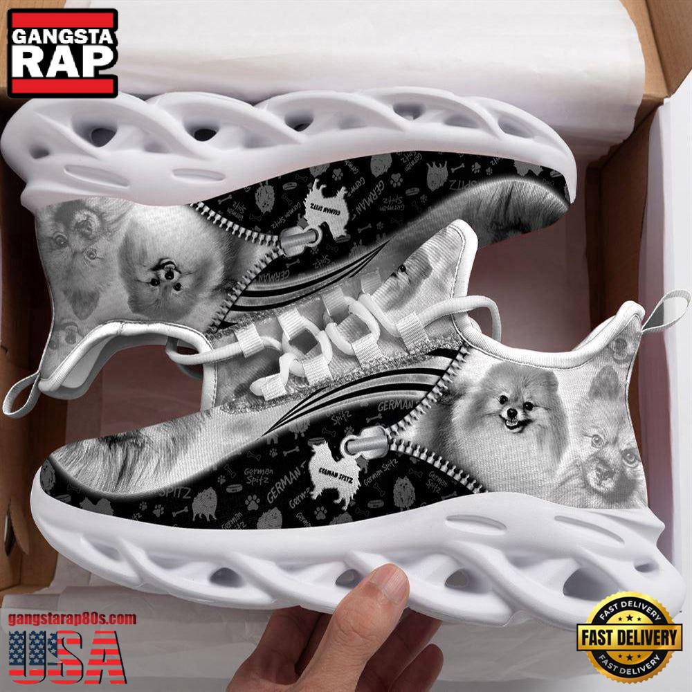 German Spitz Sketch Dogs Lover Max Soul Shoes, Running Sneakers German Spitz Sketch Dogs Lover Max Soul Shoes, Running Sneakers