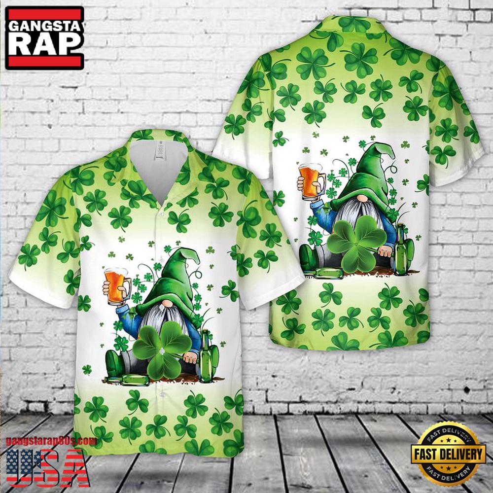 Gnomies Beer St. Patrick'S Day Hawaiian Shirt Gnomies Beer St. Patrick'S Day Hawaiian Shirt