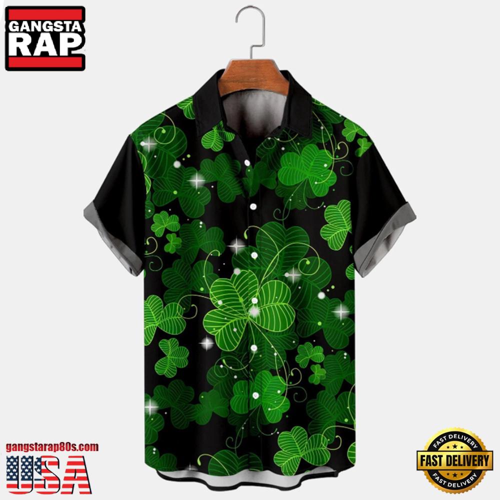 Gold Golden Irish St. Patrick'S Day 3D Hawaiian Shirt Gold Golden Irish St. Patrick'S Day 3D Hawaiian Shirt