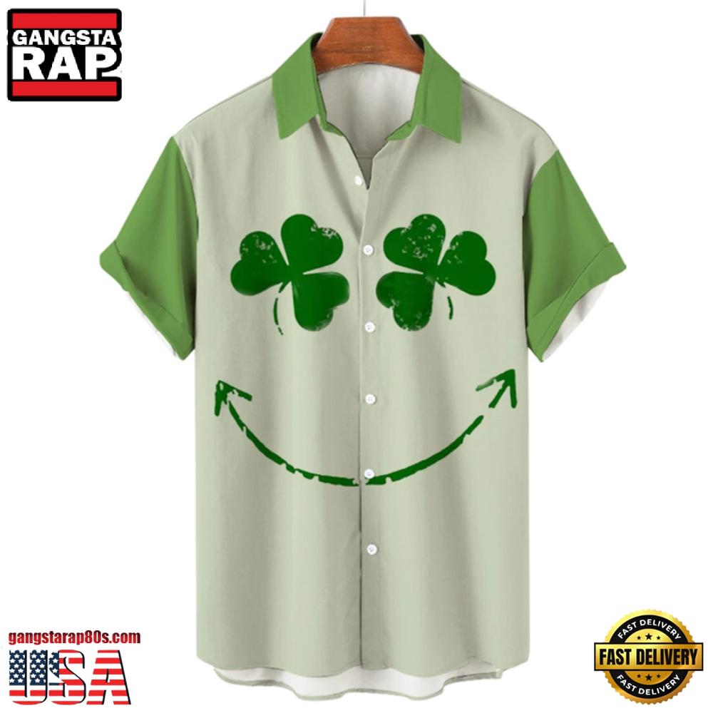 Gold Golden Irish St. Patrick'S Day 3D Hawaiian Shirt Gold Golden Irish St. Patrick'S Day 3D Hawaiian Shirt