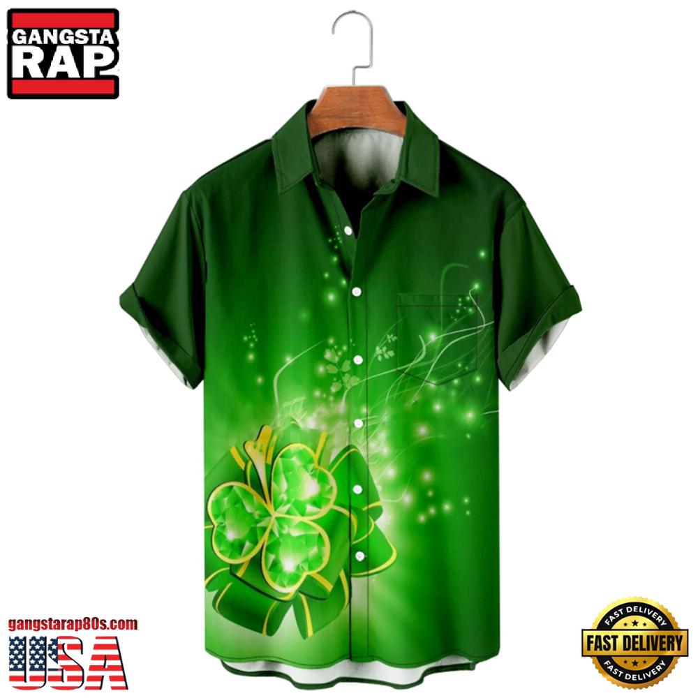 Gold Golden Irish St. Patrick'S Day 3D Hawaiian Shirt Gold Golden Irish St. Patrick'S Day 3D Hawaiian Shirt
