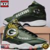 NFL Green Bay Packer Big Logo Football Team 4 Air Jordan 13 Sneaker Shoes 3 Green Bay Packer NFL Big Logo Football Team 4 Air Jordan 13 Sneaker Shoes - Gift For Fans