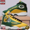 NFL Green Bay Packer Football Helmet Football Team 6 Air Jordan 13 Sneaker Shoes 2 Green Bay Packer NFL Football Helmet Football Team 6 Air Jordan 13 Sneaker Shoes - Gift For Fans