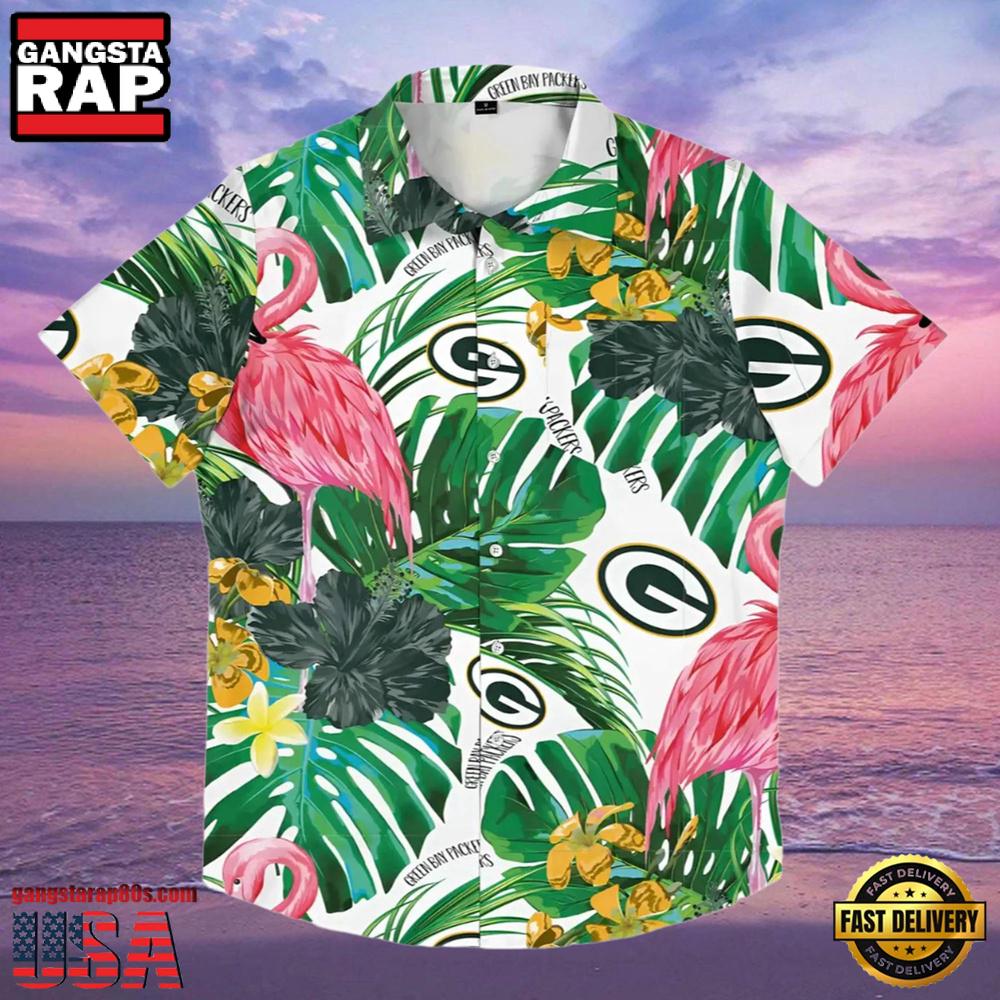 Green Bay Packers Flamingo Shirt