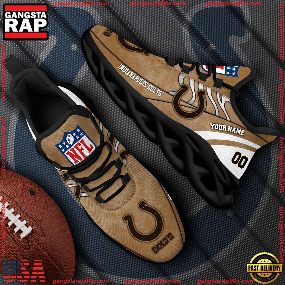 NFL Indianapolis Colts New Design Max Soul Shoes, Running Sneakers NFL Indianapolis Colts New Design Max Soul Shoes, Running Sneakers
