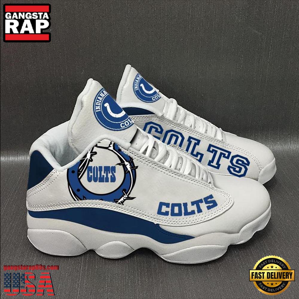 NFL Indianapolis Colts Ver 9 Air Jordan 13 Sneaker NFL Indianapolis Colts Ver 9 Air Jordan 13 Sneaker