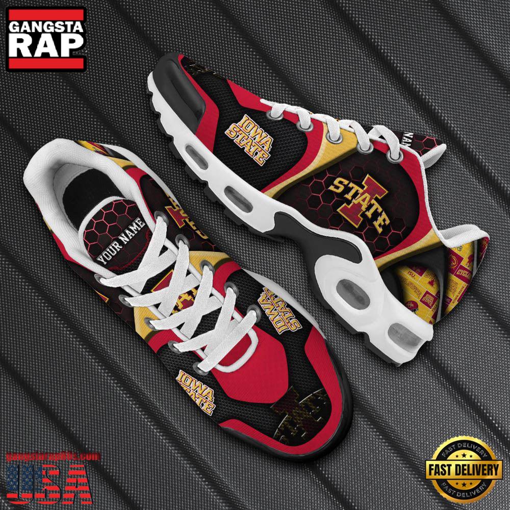 NFL Custom Name Iowa State Cyclones Max Plus Shoes - Running Sneakers NFL Custom Name Iowa State Cyclones Max Plus Shoes - Running Sneakers