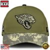 NFL Super Bowl Jacksonville Jaguars Club Green Camo Cap 2 Jacksonville Jaguars 2024 Salute to Service Club Green Camo Cap Gift For Veteran