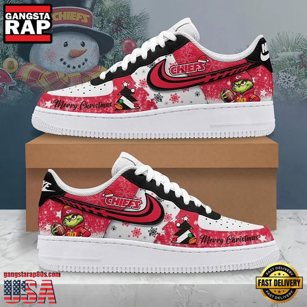 NFL Kansas City Chiefs Team Air Force 1 Shoes Running Sneakers NFL Kansas City Chiefs Team Air Force 1 Shoes Running Sneakers