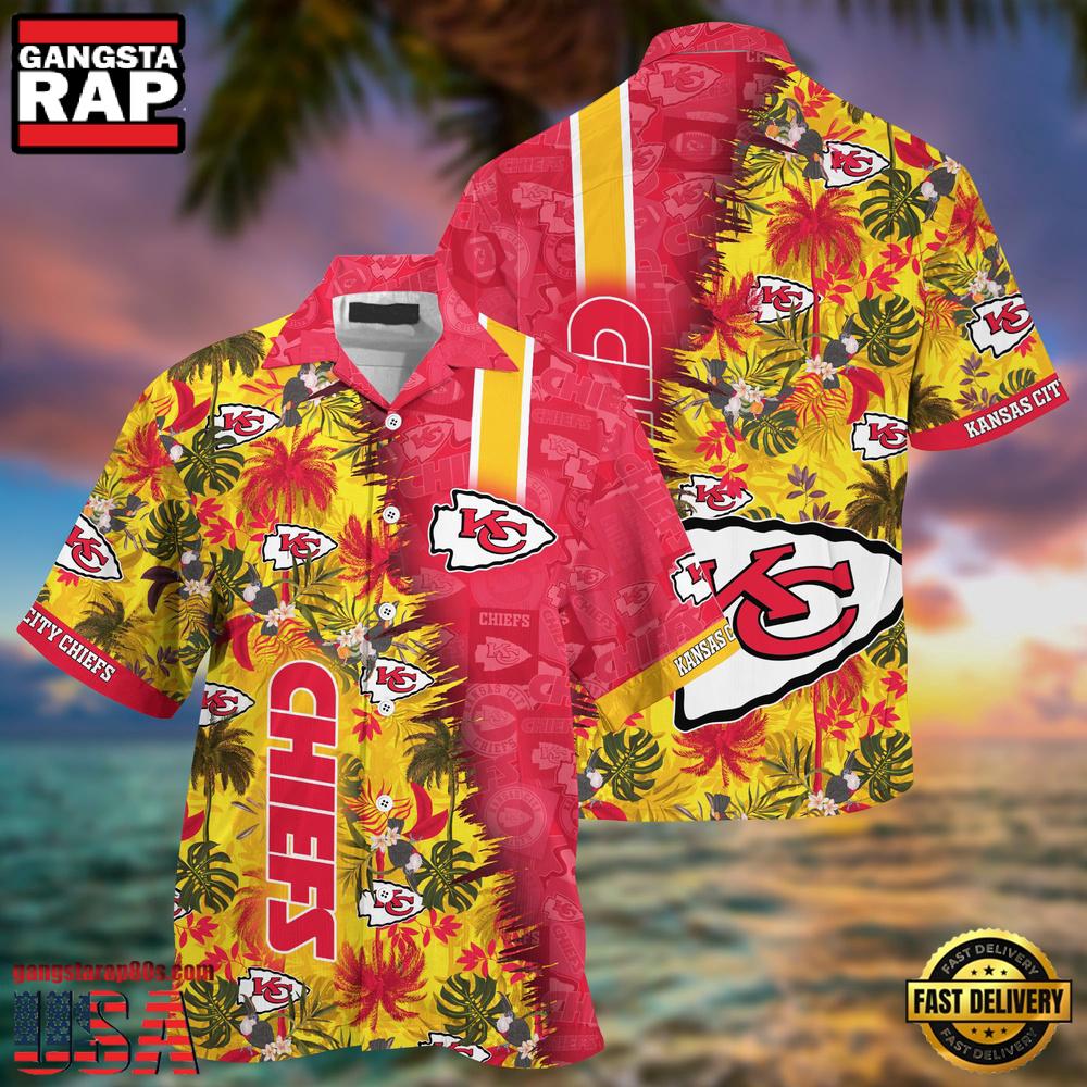 NFL Kansas City Chiefs Football Aloha Hawaiian Shirt NFL Kansas City Chiefs Football Aloha Hawaiian Shirt
