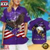 NCAA Kansas State Wildcats Eagle US Flag Hawaiian Shirt 1 Kansas State Wildcats Eagle US Flag Hawaiian Shirt