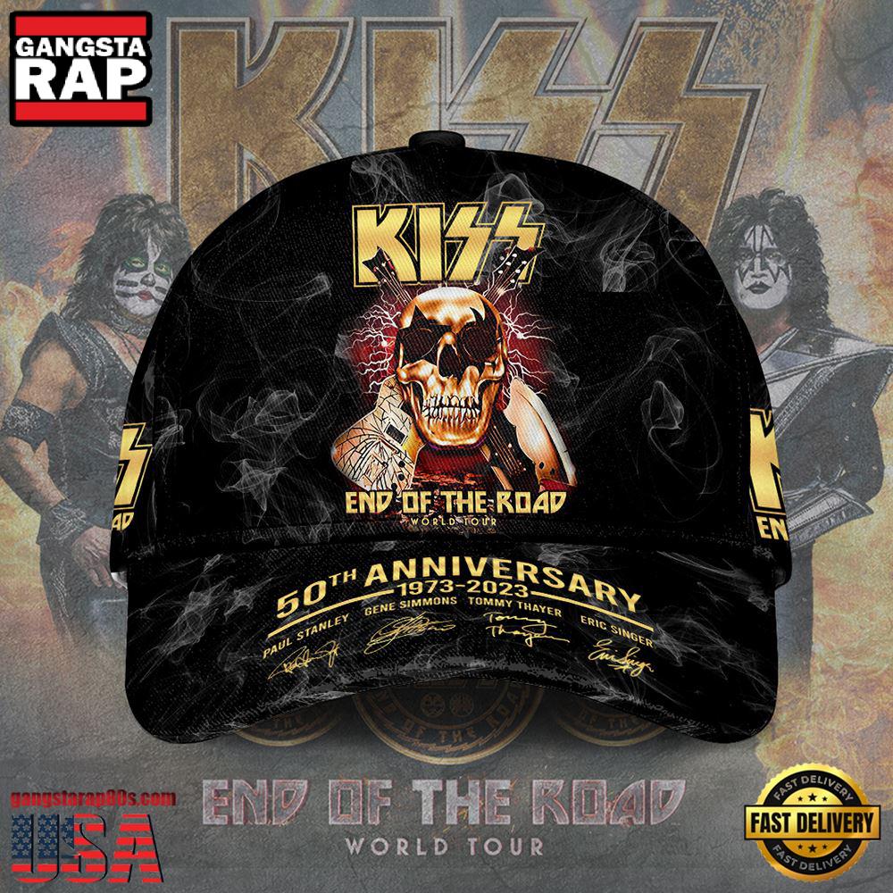 Kiss Band 50th Anniversary Classic Cap Hats Kiss Band 50th Anniversary Classic Cap Hats