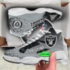 Las Vegas Raiders NFL Custom Name Retro Jordan 13 Shoes 3 Las Vegas Raiders NFL Personalized Jordan 13 Shoes