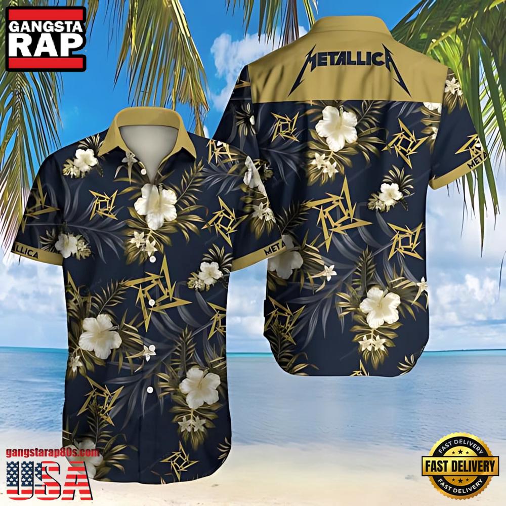 Metallica Metal Up Your Aloha Short Sleeve Hawaiian Shirt Metallica Metal Up Your Aloha Short Sleeve Hawaiian Shirt