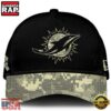 NFL Super Bowl Miami Dolphins Club Black Camo Cap 1 Miami Dolphins 2024 Salute to Service Club Black Camo Cap Gift For Veteran