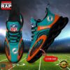 NFL Custom Name Miami Dolphins Limited New Design Max Soul Running Sneakers Shoes 2 Miami Dolphins NFL Limited New Design Max Soul Shoes