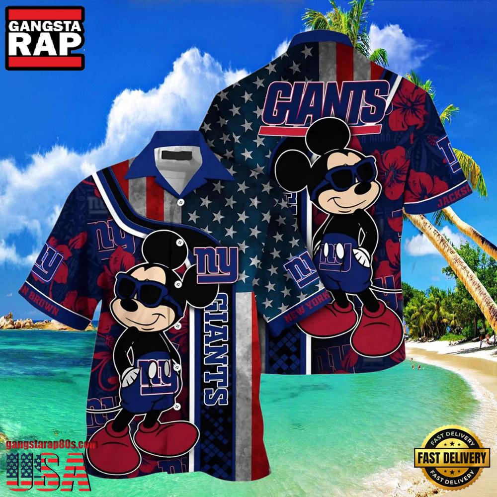 NFL Mickey Mouse Giants Hawaiian Shirts NFL Mickey Mouse Giants Hawaiian Shirts