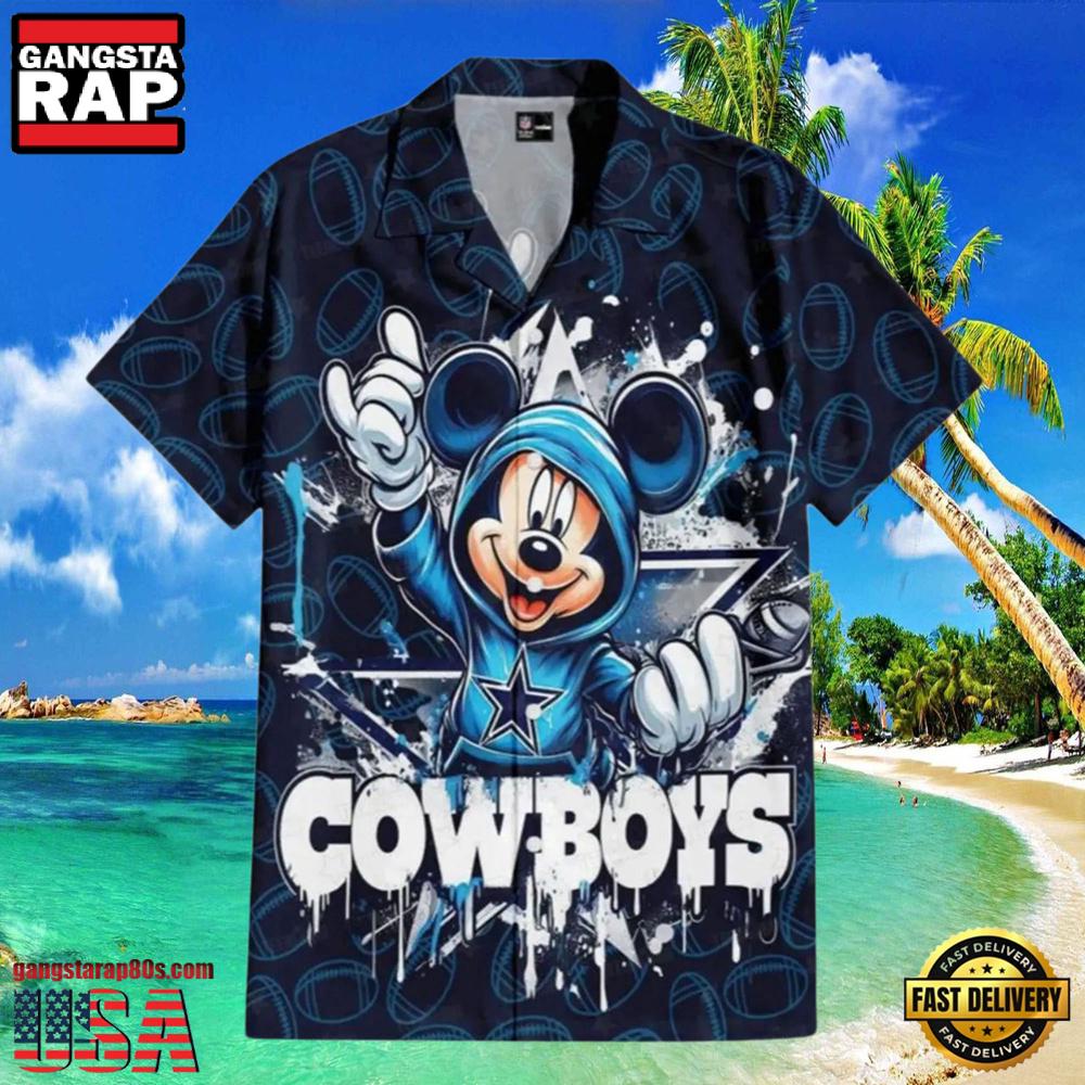 NFL Mickey’s Gridiron Adventure Cowboys Hawaiian Shirts NFL Mickey’s Gridiron Adventure Cowboys Hawaiian Shirts