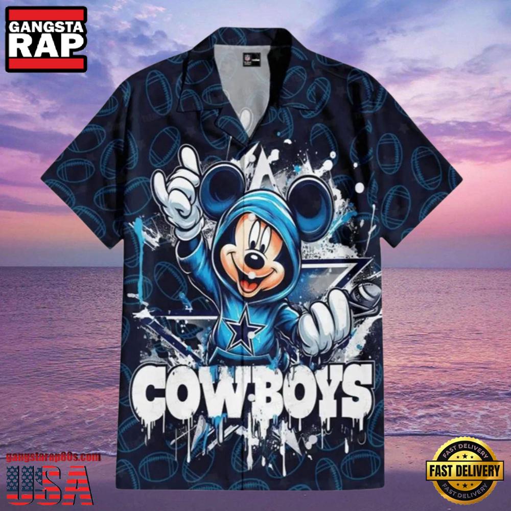 NFL Mickey’s Gridiron Adventure Cowboys Hawaiian Shirts NFL Mickey’s Gridiron Adventure Cowboys Hawaiian Shirts
