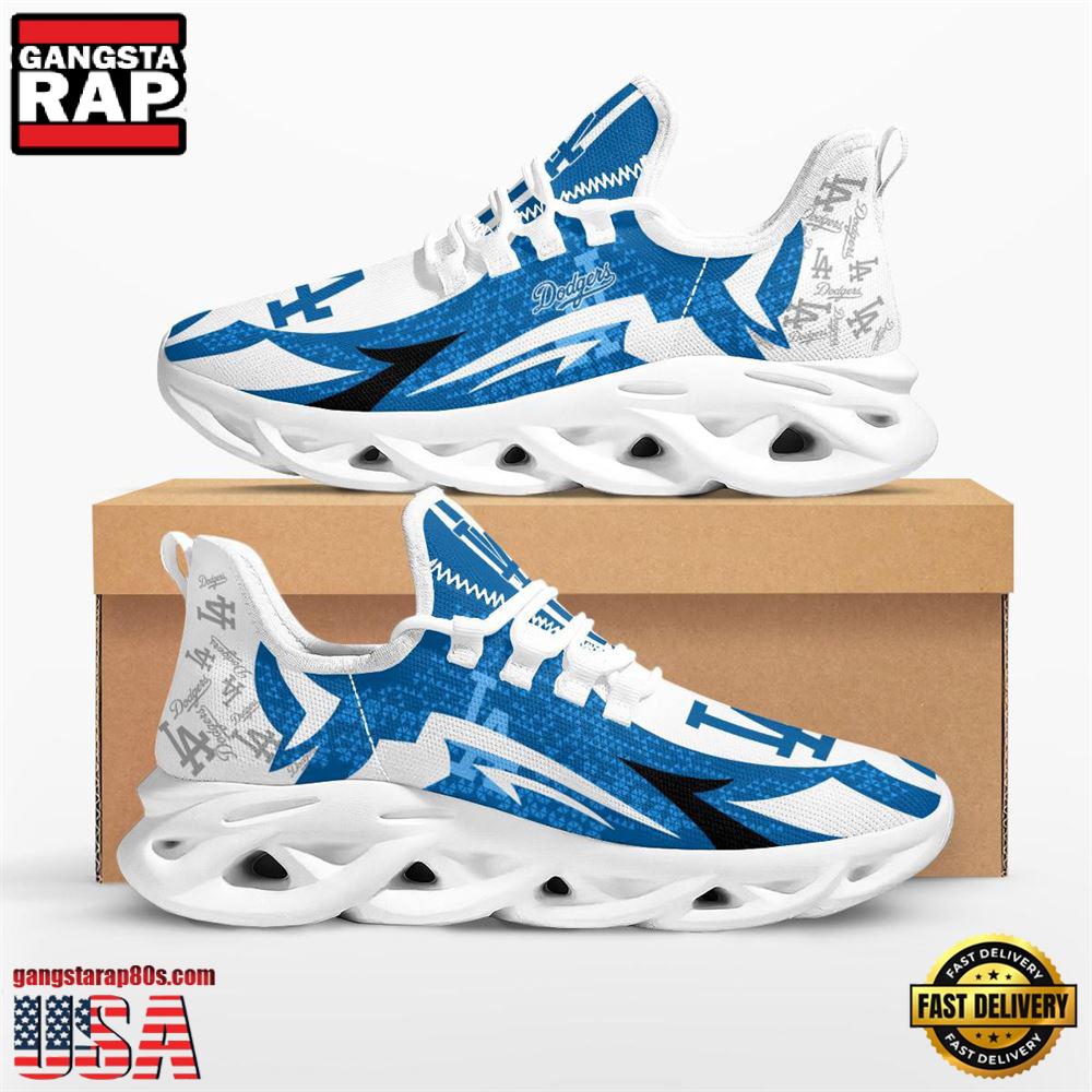 MLB Los Angeles Dodgers Symbol Geometric Pattern Max Soul Shoes