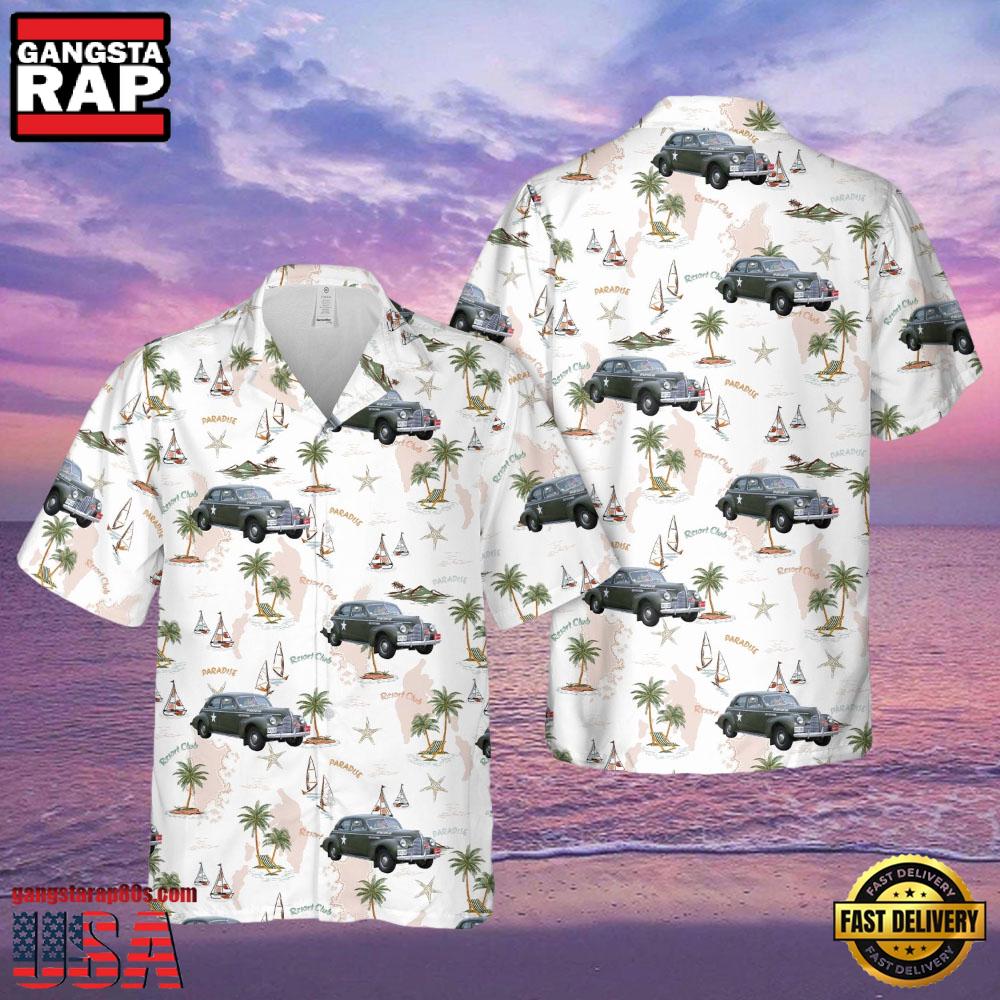 Model 51 Us Army Air Force Staff Car Veteran Hawaiian Shirt Model 51 Us Army Air Force Staff Car Veteran Hawaiian Shirt