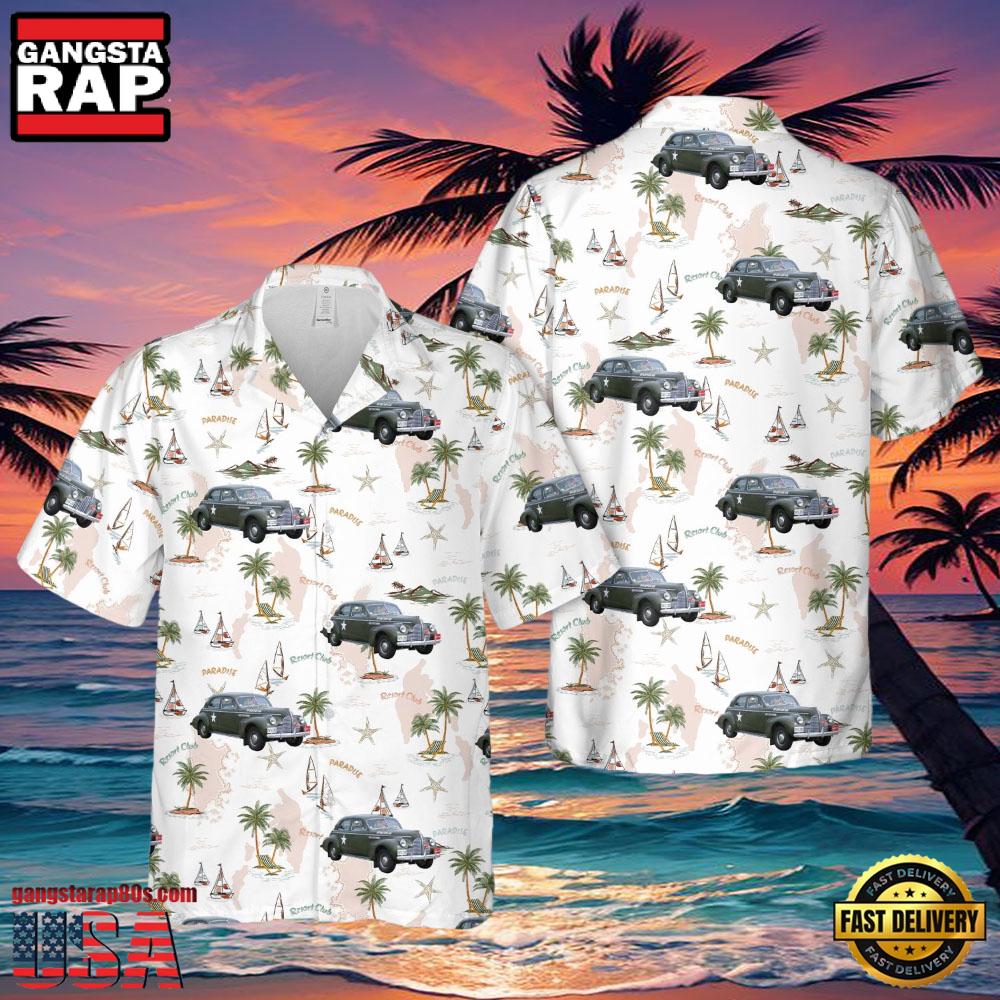 Model 51 Us Army Air Force Staff Car Veteran Hawaiian Shirt Model 51 Us Army Air Force Staff Car Veteran Hawaiian Shirt