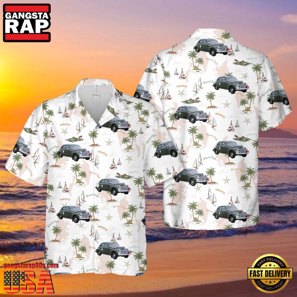 Model 51 Us Army Air Force Staff Car Veteran Hawaiian Shirt Model 51 Us Army Air Force Staff Car Veteran Hawaiian Shirt