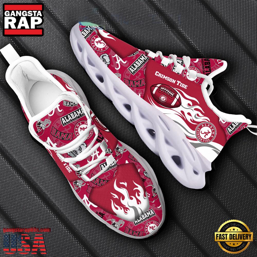 NCAA Alabama Crimson Tide New Design Max Soul Shoes, Running Sneakers NCAA Alabama Crimson Tide New Design Max Soul Shoes, Running Sneakers