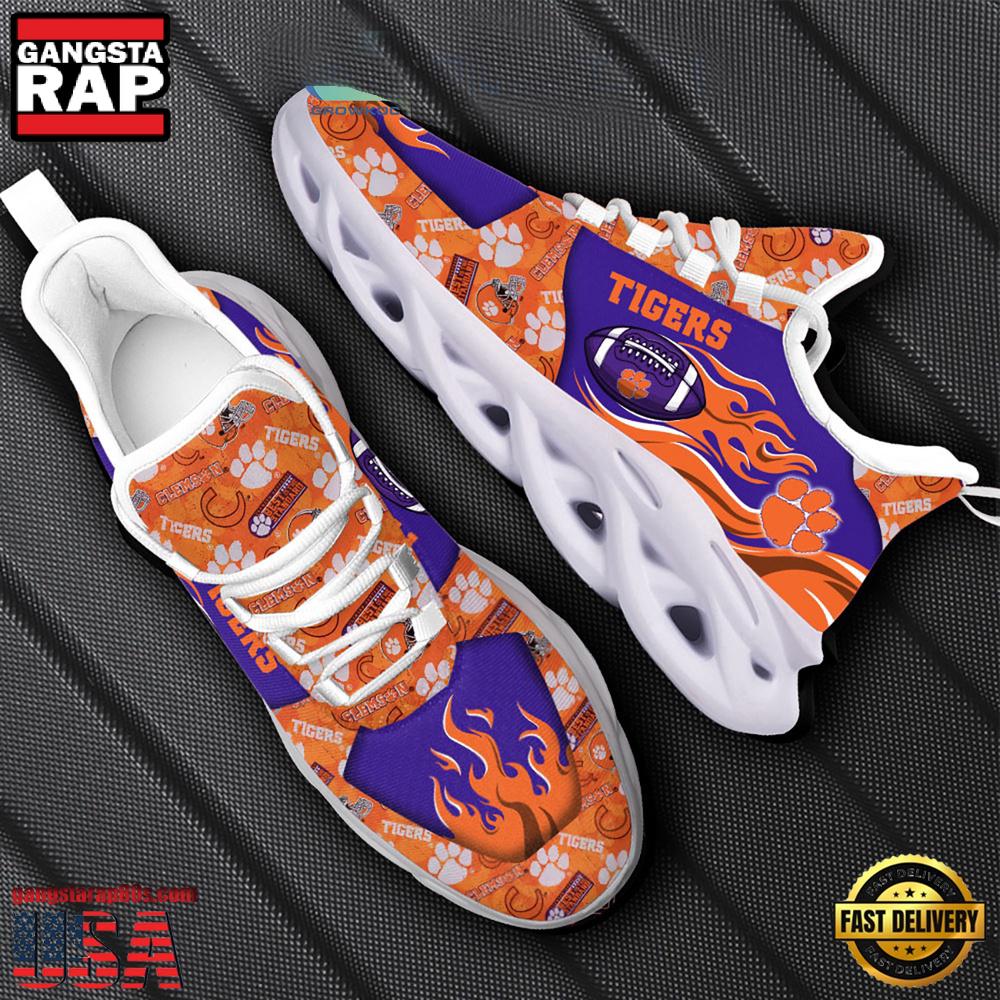 NCAA Clemson Tigers New Design Max Soul Shoes, Running Sneakers NCAA Clemson Tigers New Design Max Soul Shoes, Running Sneakers