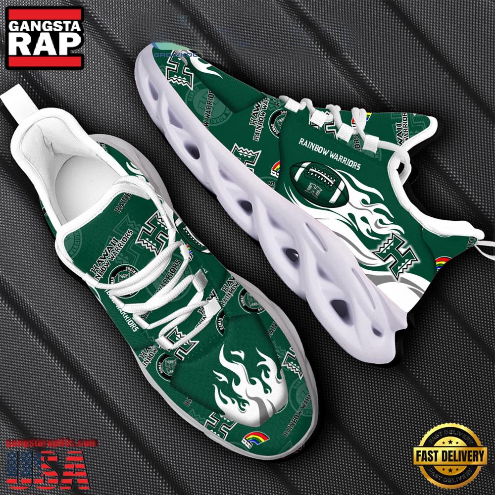 NCAA Hawaii Rainbow Warriors New Design Max Soul Shoes, Running Sneakers NCAA Hawaii Rainbow Warriors New Design Max Soul Shoes, Running Sneakers