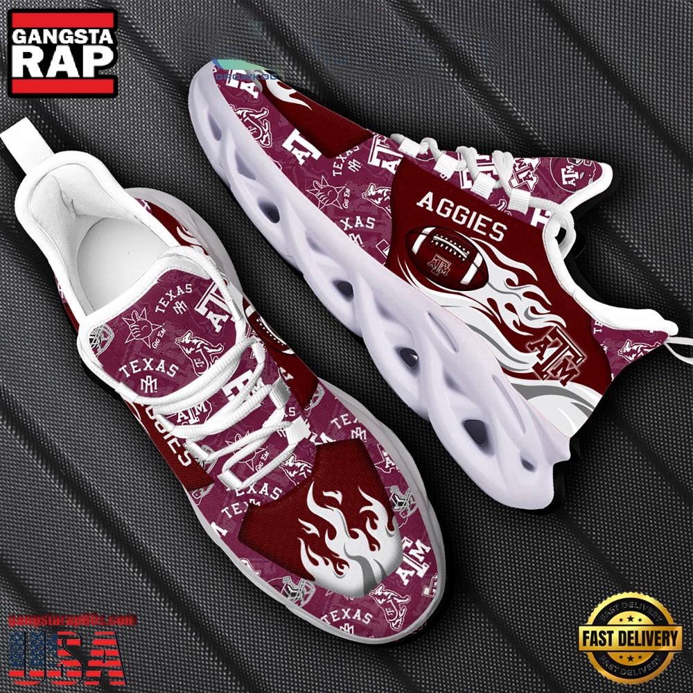 NCAA Texas A&M Aggies New Design Max Soul Shoes, Running Sneakers NCAA Texas A&M Aggies New Design Max Soul Shoes, Running Sneakers