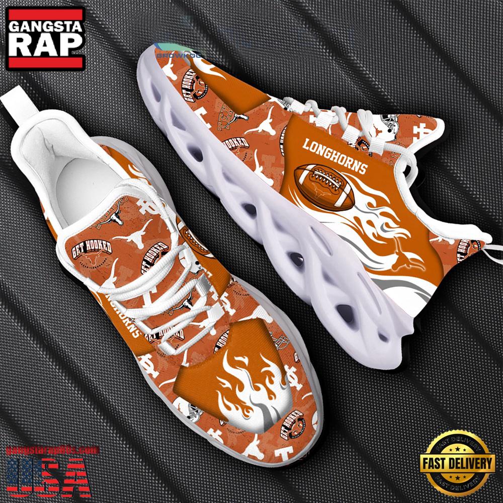 NCAA Texas Longhorns New Design Max Soul Shoes, Running Sneakers NCAA Texas Longhorns New Design Max Soul Shoes, Running Sneakers