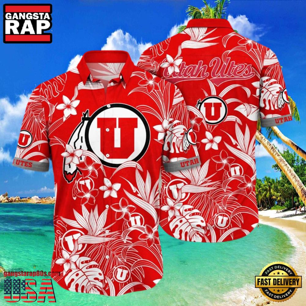 NCAA Utah Utes New Design Hawaiian Shirt NCAA Utah Utes New Design Hawaiian Shirt