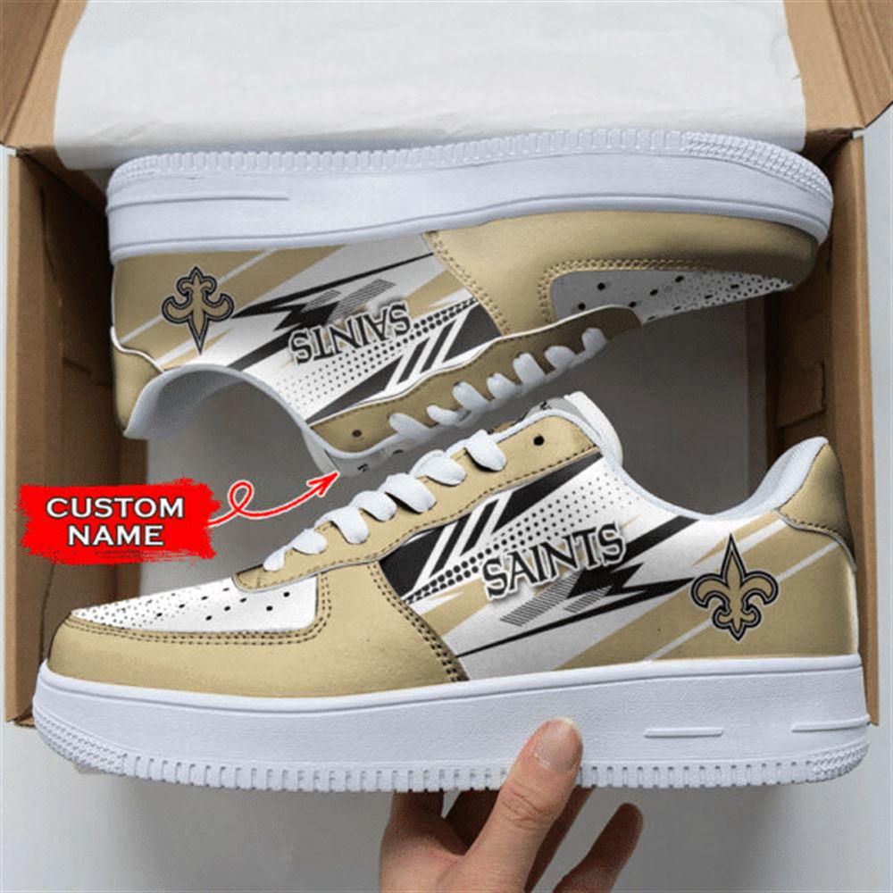 NFL Custom Name New Orleans Saints Super Bowl Air Force 1 Shoes Sneakers NFL Custom Name New Orleans Saints Super Bowl Air Force 1 Shoes Sneakers