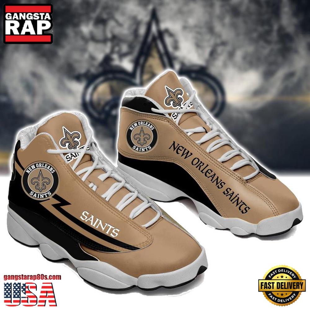 New Orleans Saints NFL Ver 1 Air Jordan 13 Sneakers Shoes New Orleans Saints NFL Ver 1 Air Jordan 13 Sneakers Shoes
