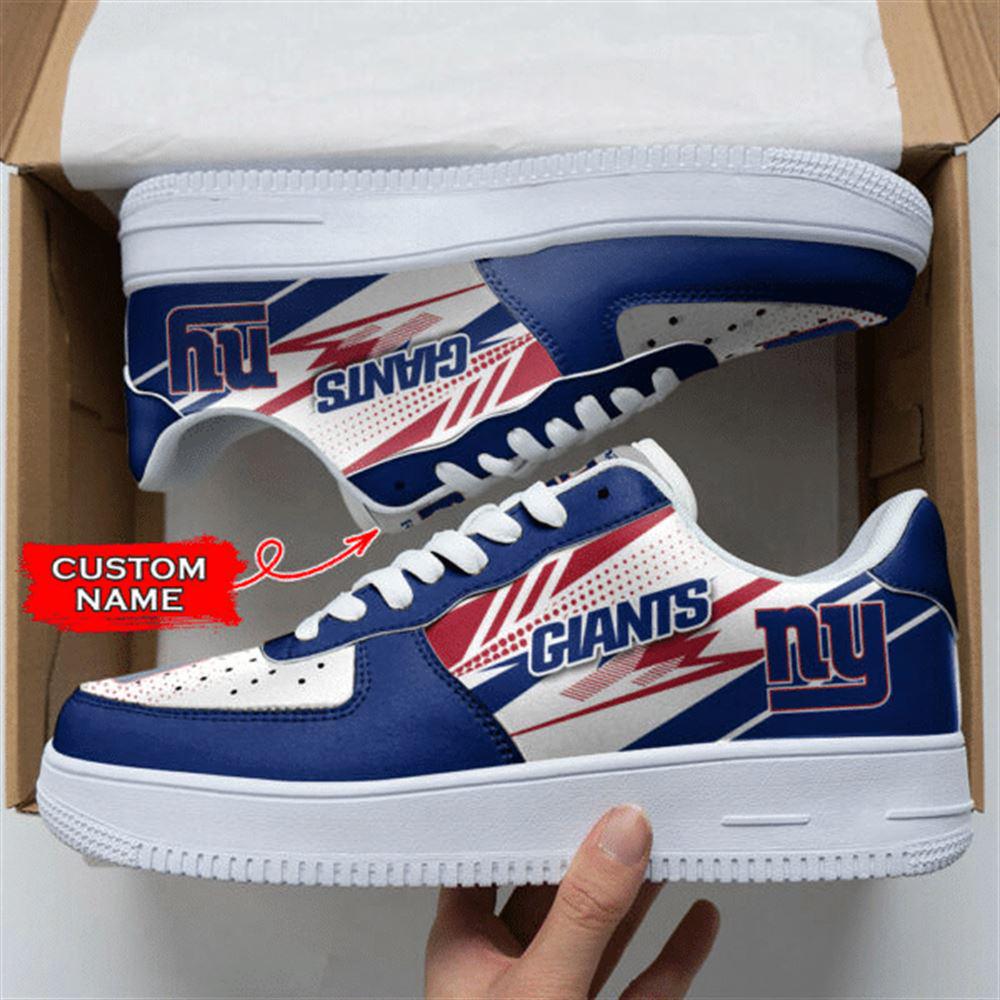 NFL Custom Name New York Giants Super Bowl Air Force 1 Shoes Sneakers NFL Custom Name New York Giants Super Bowl Air Force 1 Shoes Sneakers
